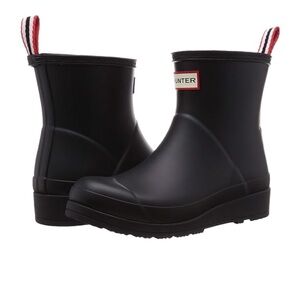 Hunter Women's Play Short Boots size 9 - black
